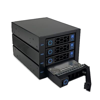 FANTEC 2552 WR-C3141-6G SAS/SATA 6G backplane behuizing voor 4 × 3,5 inch HDD/SSD op een plank in een 3 x 5,25 module