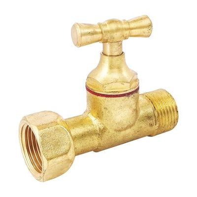SOMATHERM FOR YOU - rubinetto ottone WC staffa destra prime M12 / 17 (3/8 '') - Dado Prigioniero 12/17 (3/8 '')