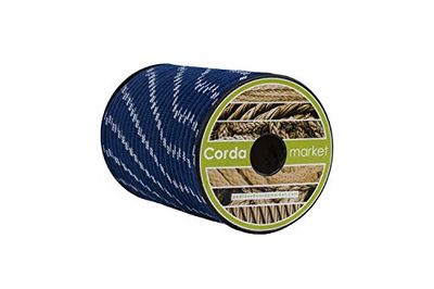 Cordamarket Cord. Skota Nylon 8 mm linha platinium azul/branco 25 mts