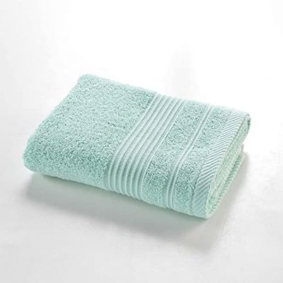 Douceur d'Intérieur, Serviette de Toilette (50 x 90 cm) Tendresse Celadon, Eponge Unie