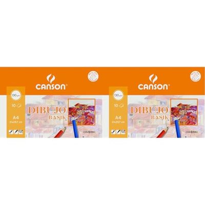Guarro Canson A4 130 g 10 Pages Minipack (Pack of 2)