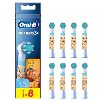 Oral-B Kids Cabezales De Recambio Con Los Personajes De El Rey León de Disney, Pack De 8 Unidades