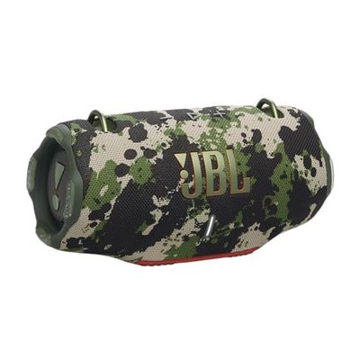 JBL Xtreme 4, Enceinte portable Bluetooth avec son JBL Pro, jusqu'à 24h d'autonomie, Recharge rapide, Étanche indice IP67, bandoulière incluse, au motif camouflé, Prise européenne (Type C)
