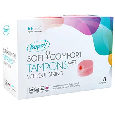 Beppy Soft Conforto, tampões com revestimento lubrificante, 1 x 8 peças