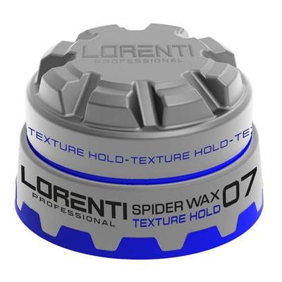 LORENTI TOKYO & SEOUL Spider Hair Wax No.7 grigio 150 ml | Pomata con effetto bagnato | Cera per capelli con lucentezza – gel per capelli per bambini | gel per capelli da uomo | cera per capelli