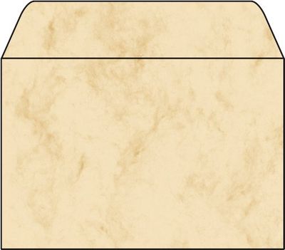 SIGEL DU011 Sobre, Mármol beige, C6 (114x162 mm), 90 g, 25 unds.