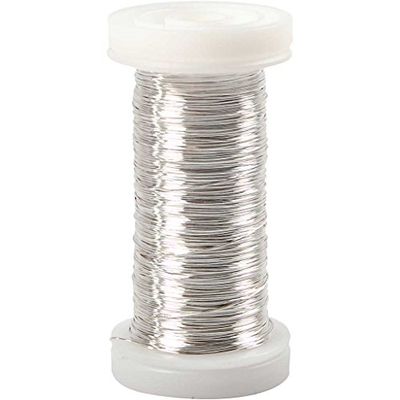 Silver-plated Wire, 50 g, 100 m