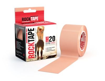 SKLZ RockTape H20 Cinta de kinesiología, Unisex Adulto, Beige, 5 cm x 5 m
