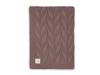 Deken wieg 75x100cm Spring knit chestnut