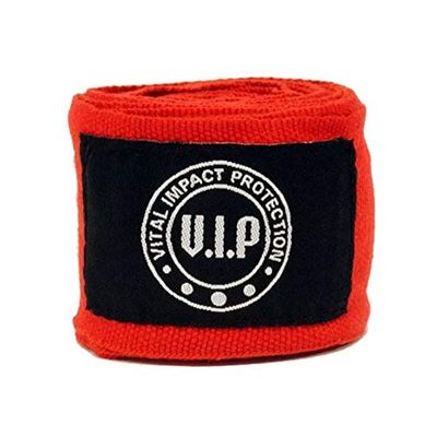 VIP Men's Boxing Hand Protective Wraps, Red, 4 Metres UK