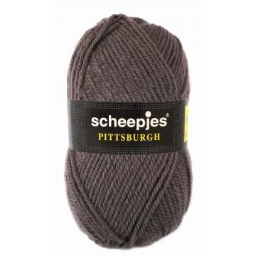 Scheepjes Pittsburgh Fil à Tricoter 60 % Polyacrylique 40 % Laine, Marron Foncé, Taille unique