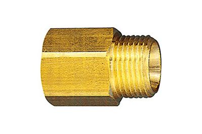 Mamelon réducteur longue version AG G 1/2, IG G 1/2, SW 24, laiton