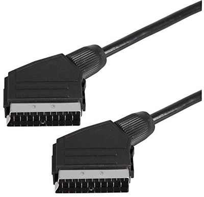 Pro Signal PSG91274 Scart Lead Mannelijk naar Mannelijk, 2 m, Zwart