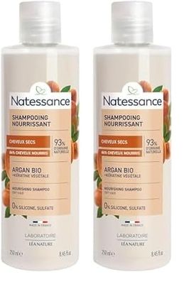 Natessance - Shampooing nutrition - Argan & Kératine végétale (Lot de 2)