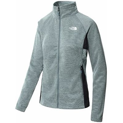 THE NORTH FACE Dámská Vlicová Bunda Ao Midlayer Sweat-Shirt, Goblin Blue White Heather, L Femme