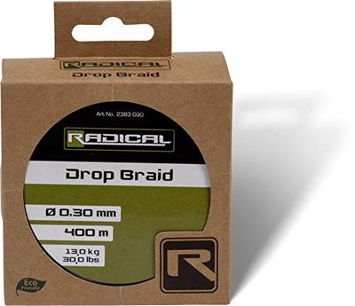 Radical Drop Braid 0,25 mm 400 m 11,3 kg 25 kg Vert foncé 400 m