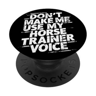 Citation Équestre Drôle Moniteur Design PopSockets PopGrip Adhésif