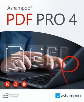 Ashampoo PDF Pro 4 - Edite, convierta, fusione y cree archivos PDF | 1 Dispositivo | 1 Usuario | Código de activación PC enviado por email