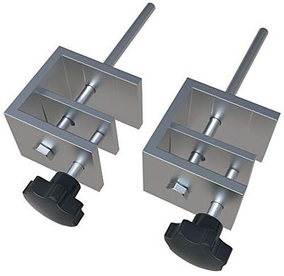 Nobo Social distansskärm premium plus klar PVC-skyddande skrivbordsdelare och barriärskärmsklämma, paket 2 klämmor