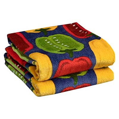 T-fal 68554 - Asciugamano da cucina, Cotone, Peppers, Confezione da 2
