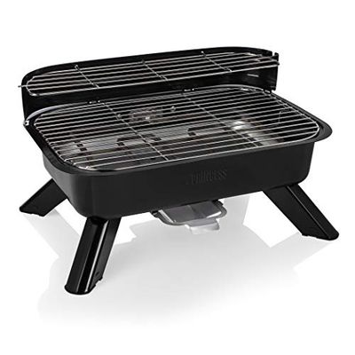 Princess 112252 Barbecue ibrido – Modello da tavolo – Uso elettrico o a carbonella