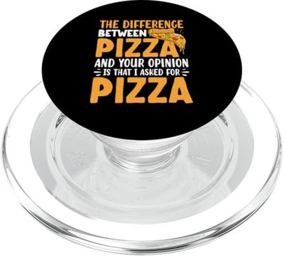 La diferencia entre pizza y tu opinión es que te pregunto PopSockets PopGrip para MagSafe