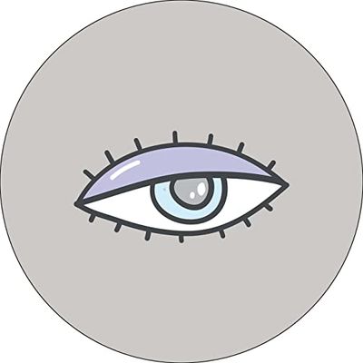 Bonateks, Ronde digitaal bedrukte muismat, antislip onderkant, voor kantoor en thuis, diameter: 22 cm