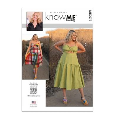 KNOW ME Alisha Grace Patron de couture ME2073K5 Haut court et jupe pour femme
