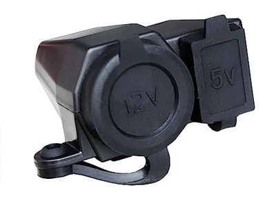 A-Parts UC/M Caricabatterie con Presa Usb e Presa Accendisigari, Universale per moto