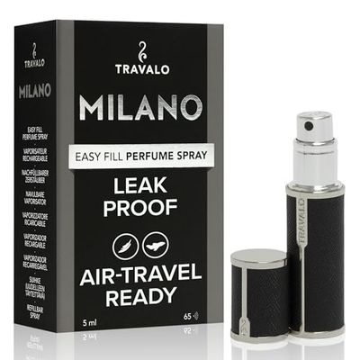Travalo Milano HD Zwart hervulbare parfumverstuiver