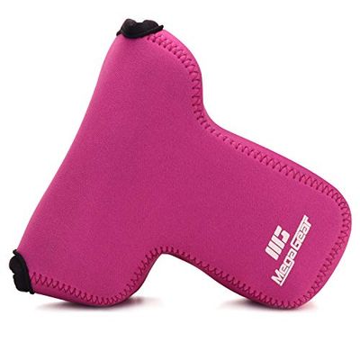 MegaGear MG1764 Ultra Light Neoprene Camera Case Compatible with Canon EOS M6 Mark II (18-150mm) - Hot Pink