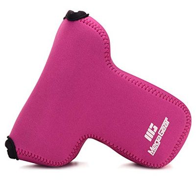 MegaGear MG1764 - Custodia ultra leggera in neoprene, compatibile con Canon EOS M6 Mark II (18-150 mm), colore: Rosa acceso