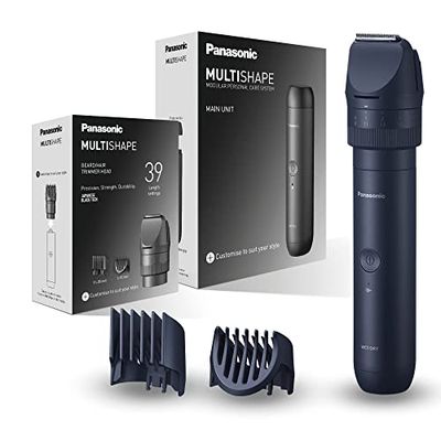 Panasonic MULTISHAPE Sistema Modulare per la Cura della Persona ER-CTN1, regolabarba e tagliacapelli per uomo con batteria ricaricabile Ni-MH