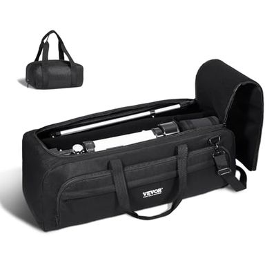 VEVOR Telescope Case, 770 mm, Telescope Storage Bag with Fixed Buckles, Multi-Pocket and Detachable Divider, Shock-Absorbent Telescope Carrying Case for Optical Tube & Tripod, Counterweight Pocket
