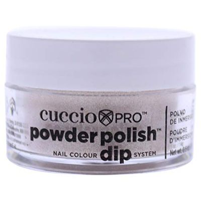 Cuccio nail Colour DIP arcobaleno glitter rosa chiaro con sistema di immersione in polvere