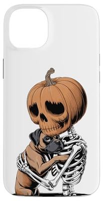 Halloween Skeleton Boxer Dog Case for iPhone 14 Plus