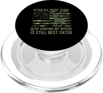 Divertido Marido Y Esposa Caza Compañeros Caza Camuflaje PopSockets PopGrip para MagSafe