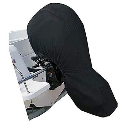 FLYMEI Copertura per motore fuoribordo per barca, copertura completa per motore fuoribordo con tessuto Oxford 420D resistente, rivestimento in PVC extra, coperture per motore fuoribordo resistenti