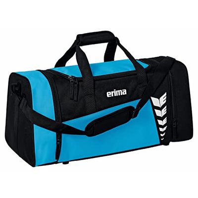 Erima uniseks-volwassene SIX WINGS ruime sporttas (7232308), curaçao/zwart, M