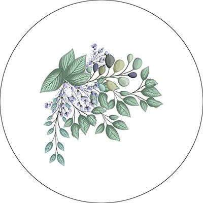 Bonateks, Runt digitalt tryckt musmatta, halkfri undersida, för kontor och hem, diameter: 22 cm
