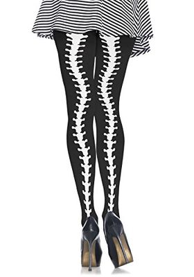 Leg Avenue Women's Spine Column Pantyhose - black - One Size