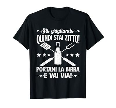 BBQ Barbecue Dalla Griglia Regali Barbecue & Birra Maglietta