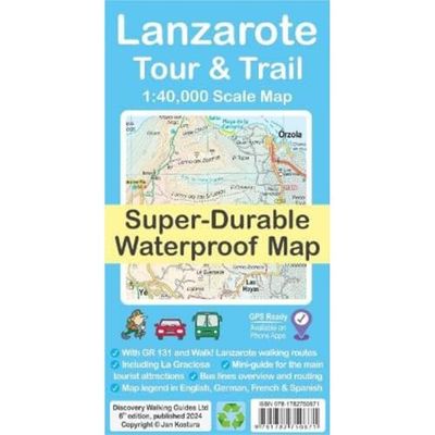 Lanzarote Tour & Trail Map
