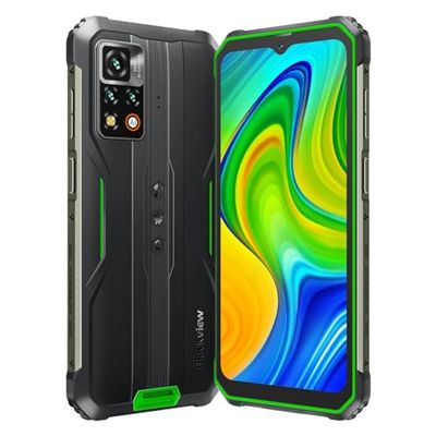 BlackView BV9200 Onverwantenbare smartphone, 6,6 '' 120Hz 2.4K Display, 50MP camera, 8 GB+256 GB, 3 locaties voor kaarten, LED -melding, IP68 Android 12 Telefoon, NFC draadloos lading