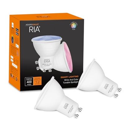AduroSmart GU10 81896-E2P - Faretto LED intelligente, compatibile con Hue, Alexa, Google (confezione da 2)