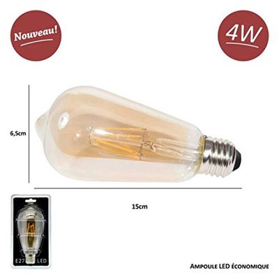 ZONS 810722LOT4 - Lote de 4 bombillas LED decorativas (4 unidades)