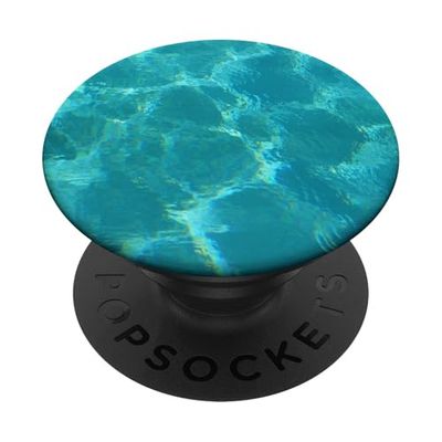 PopSockets Blu Estate Oceano Onde Turchese Tropicale Piscina acqua PopGrip Intercambiabile