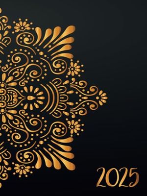 Professionnel Agenda 2025 Journalier: Planificateur Grand Format A4 | 1 Page Par Jour avec Heure | 12 Mois de Janvier 2025 / Décembre 2025