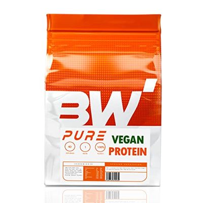 Bodybuilding Warehouse Pure Vegan Protein – Plant-Based Protein Powder Blend (Hemp, Pea & Soy) – 80 Servings – Bodybuilding Warehouse (Chocolate, 2kg)