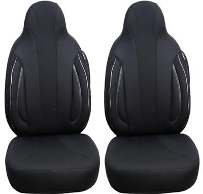 BREMER SITZBEZÜGE Measure Pilot Car Seat Covers Compatible with Audi Q7 4L Driver & Passenger from 2005-2015 / Car Seat Covers Protective Cover Set Car Seat Covers Pack of 2 in Black